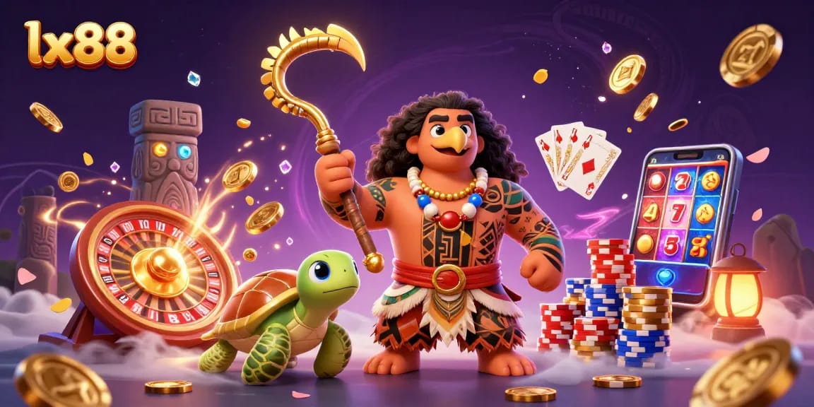 Experience thrilling casino entertainment with lx88 as demigod characters win big!
