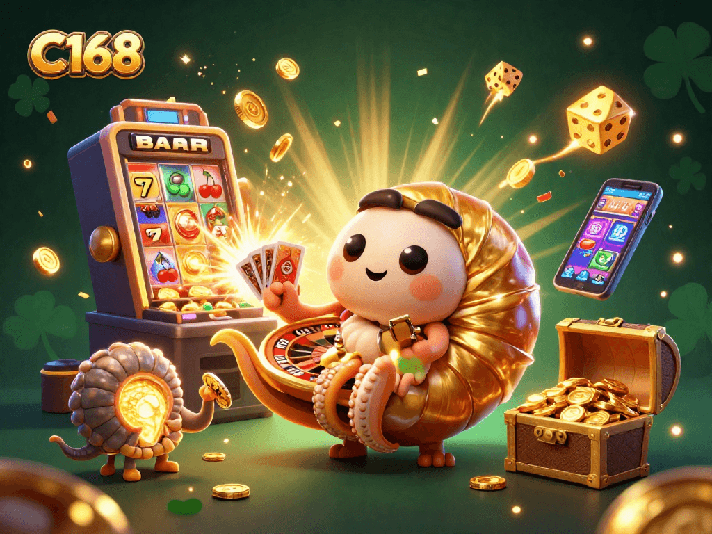Experience thrilling gaming at C168 with its vibrant casino elements and rich rewards.