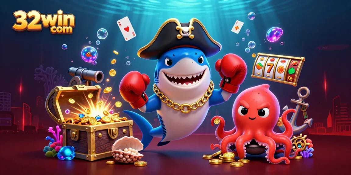 Experience thrilling slots with 32win com featuring colorful characters and dynamic casino elements.