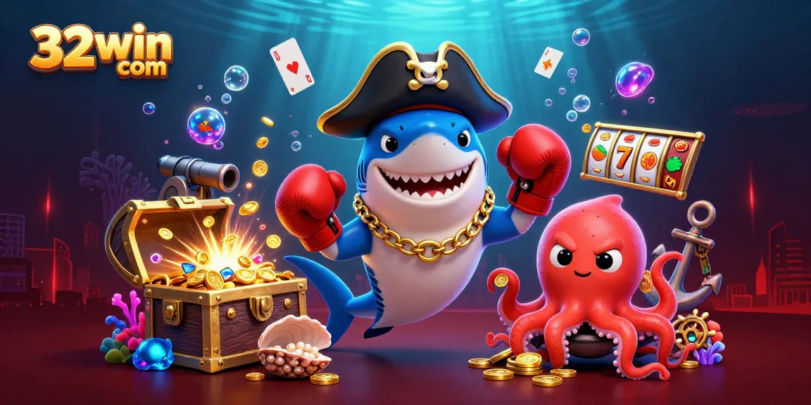 Experience thrilling slots with 32win com featuring colorful characters and dynamic casino elements.