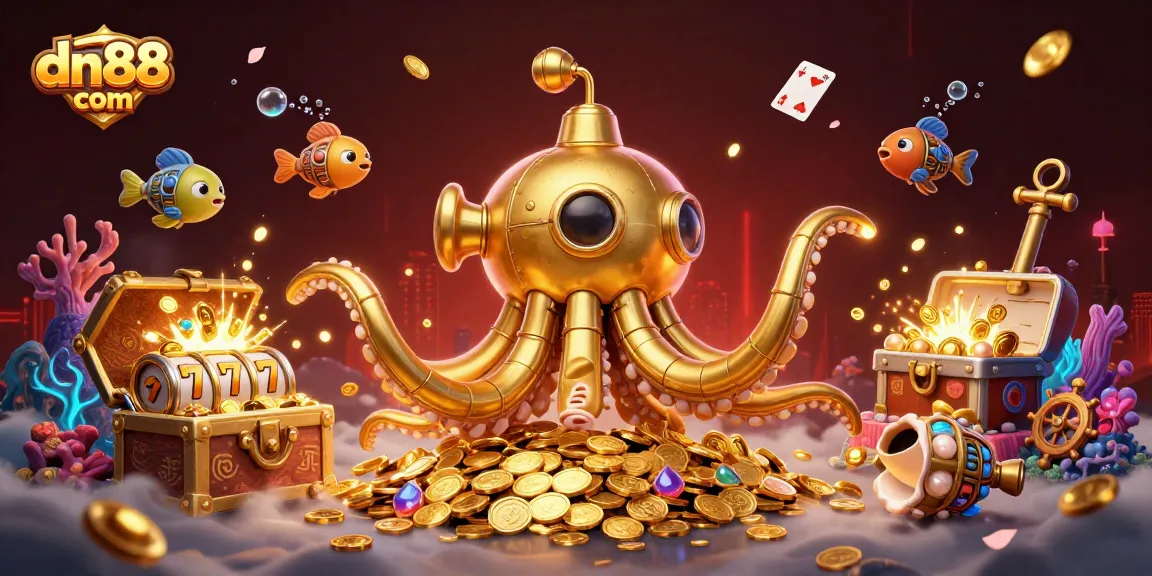 Engage with thrilling slots and dynamic games at dn88 com, featuring vibrant underwater scenes.