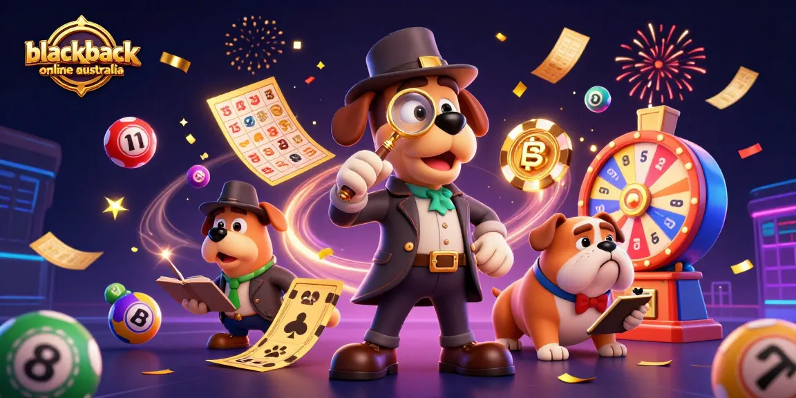 Experience the thrill of blackjack online Australia with engaging illustrations depicting energetic casino elements.